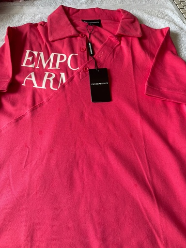 Camisa Emporio Armani Polo Colezioni Talla XL Salmon  