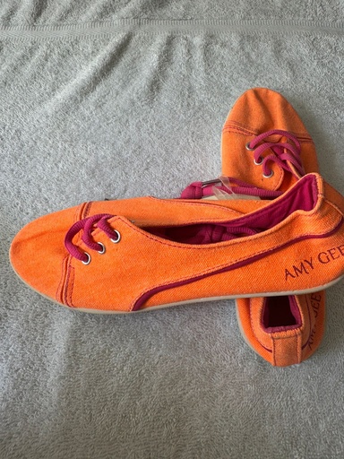 Baleta Amy Gee Talla 36 Naranja Fluorescente  